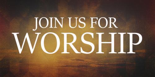 join us for worship